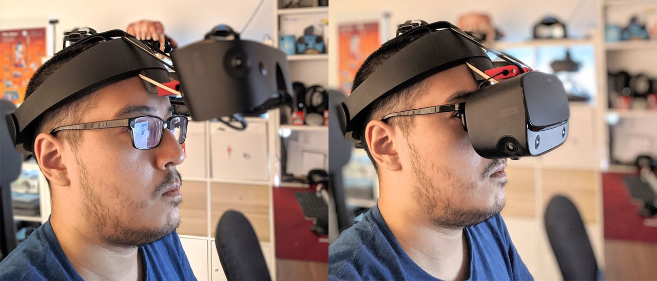 Designing a Flip-Up Hinge for Oculus Rift S